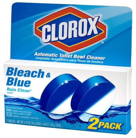 Clorox Bleach & Blue Automatic Toilet Bowl Cleaner Rain Clean Scent - 2 ...