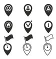 Set of map pin icons modern map markers location Vector Image