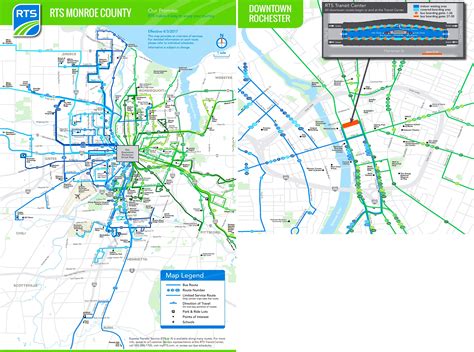 Rochester transport map - Ontheworldmap.com