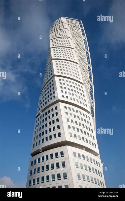 High rise building Turning Torso, architect Santiago Calatrava, Malmo, Sweden, Europe Stock ...