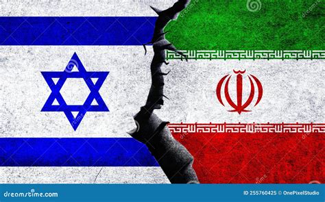 Israel Iran conflict stock illustration. Illustration of iranian ...