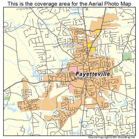 Aerial Photography Map of Fayetteville, GA Georgia