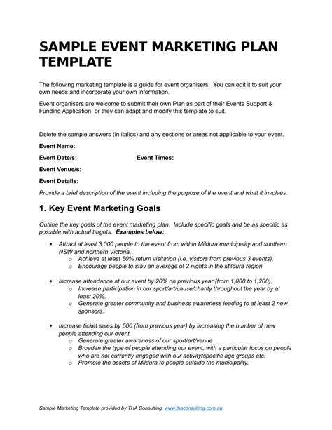 Marketing Strategy Marketing Plan Template Pdf - PDF Template