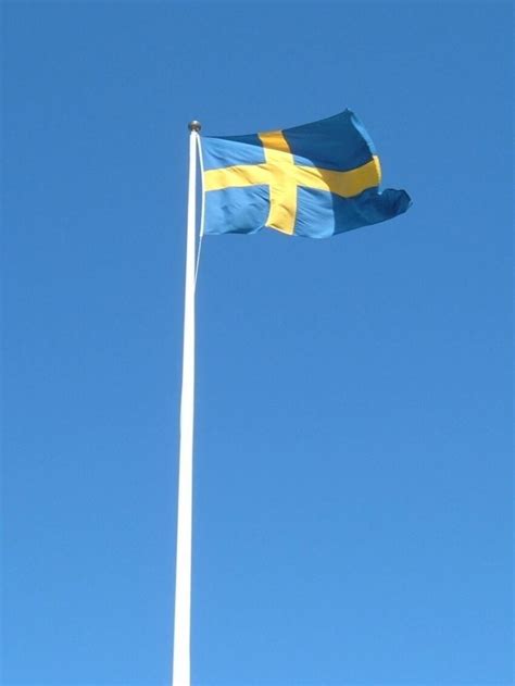 Imagem gratuita: Bandeira sueca, mastro