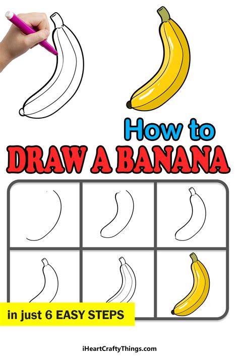 Banana Drawing - How To Draw A Banana Step By Step