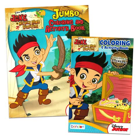 Buy Disney Jake and the Neverland Pirates Coloring and Activity Book Set - (2 Books ~ 96 pgs ...