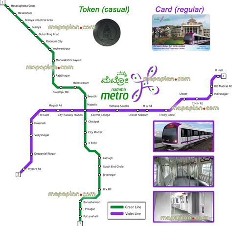 Bangalore Metro Map All Phases - United States Map