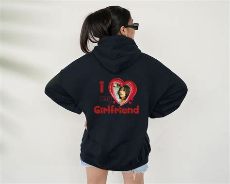 I Love My Girlfriend Hoodie, Personalization Photo Hoodie, Custom Valentines Hoodie, Valentines ...