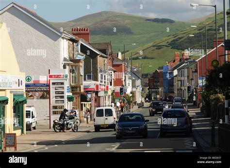 The main street (A493) through Tywyn (Towyn) Gwynedd north wales UK Stock Photo - Alamy