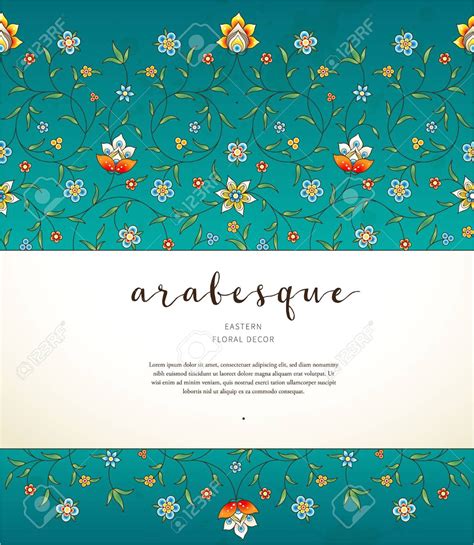 Border Design for Greeting Card Vector Vintage Decor ornate Seamless ...