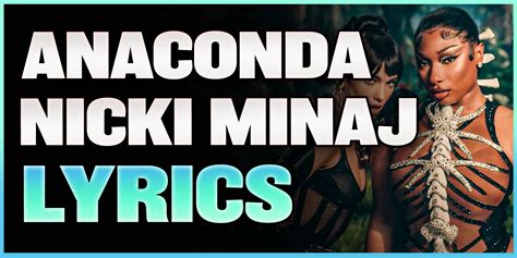 Anaconda Lyrics (Nicki Minaj)