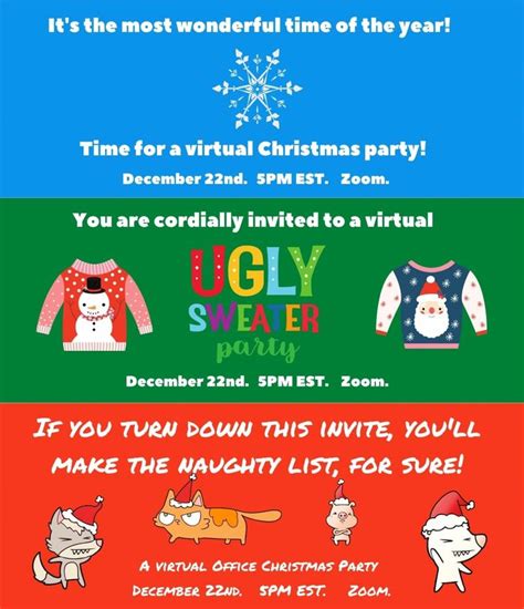 25 Virtual Christmas Party Ideas in 2023 (Holidays) | Office christmas ...