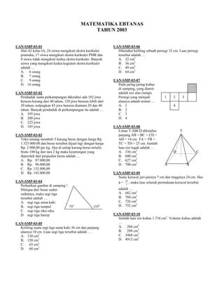 Matematika 2003 | PDF