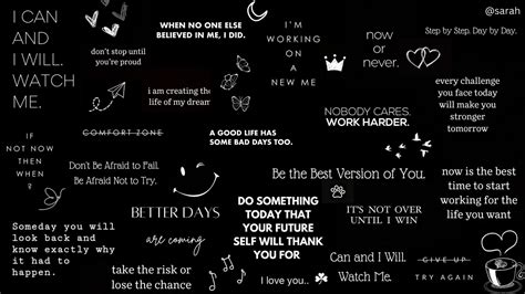 Motivational black aesthetic wallpaper | Positive quotes wallpaper ...