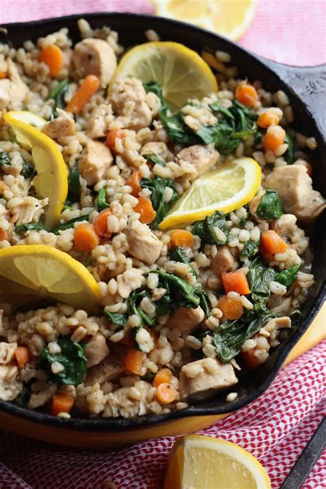 Skillet Lemon Chicken with Barley | Quick & Easy Chicken Dinner Recipe