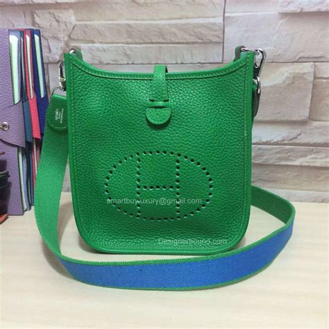 Hermes Evelyne III Bag in Green Togo Leather TPM