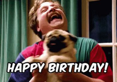 Funny Happy Birthday With Zach & Pug GIF | GIFDB.com