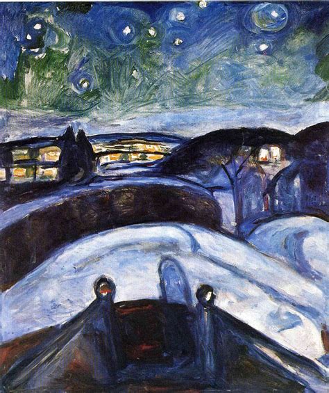 Starry night - Edvard Munch - WikiArt.org - encyclopedia of visual arts