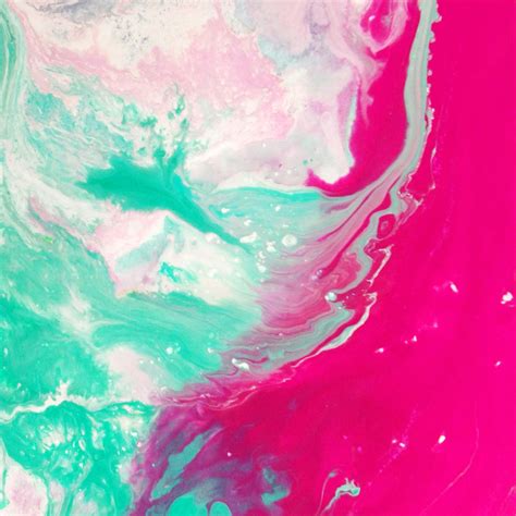 Teal, White, and Pink Paint · Free Stock Photo