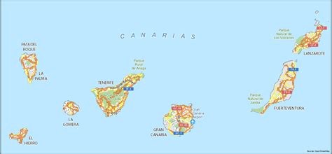 Canary Islands Map - GIS Geography