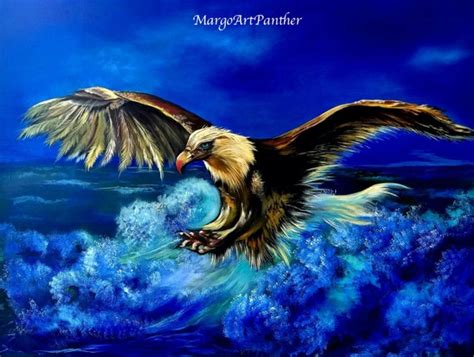 Soaring Eagle Painting TO ORDER Flying Eagle Art Wildlife Bird | Etsy