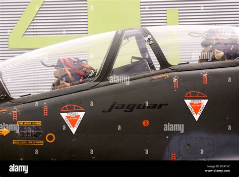 Cockpit Jaguar fighter aircraft Stock Photo - Alamy