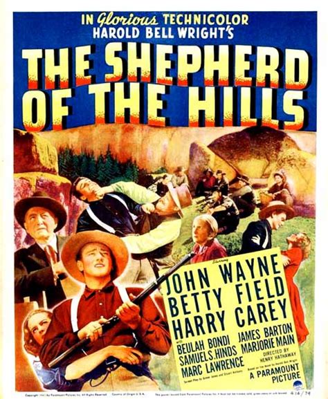 Shepherd of the Hills, The (1941): John Wayne in Action Melodrama, Co-Starring Harry Carey Sr ...