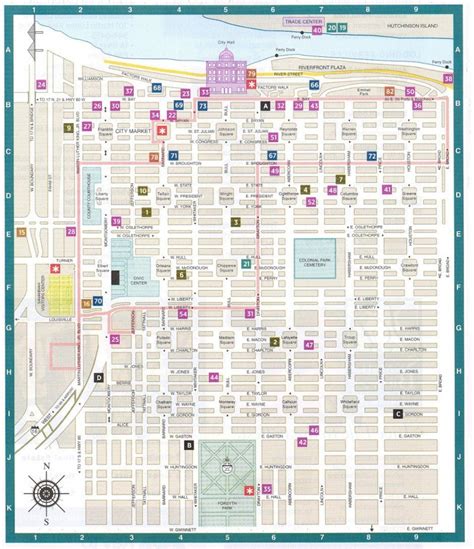 Printable Map Of Savannah Historic District - Printable Templates