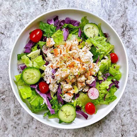 Easy Old Bay Shrimp Salad on a Bed of Greens + Video | Powell Family Cooking