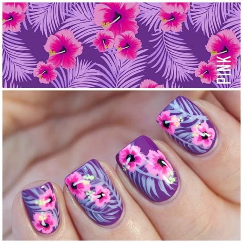 Tropical Nails inspired by Victoria’s Secret Wallpaper Fancy Nails, Diy Nails, Pretty Nails ...