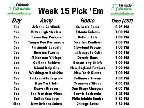 Week 14 Nfl Pick Em Sheet Printable - read.iesanfelipe.edu.pe