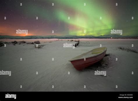 Northern lights in Sweden Stock Photo - Alamy