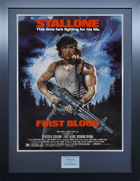 First Blood Signed Movie Poster – The Frame Lab