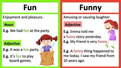 FUN vs FUNNY 🤔 | What's the difference | Learn with examples - YouTube