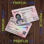 Turkey Residence Permit Card PSD Template – PSD HUT