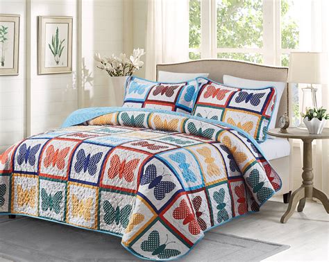 3 piece Oversized King Quilt Set - Butterfly - Walmart.com