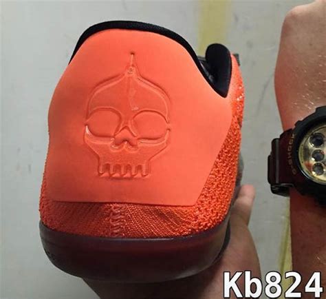 The Nike Kobe 11 Saga Continues With Orange & Black Skull Logo - SneakerNews.com