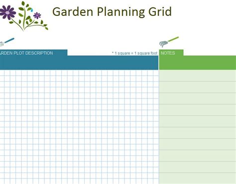 Garden Planner Template