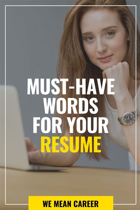 Words to Include In Your Resume | Resume writing tips, Job search tips, Resume tips