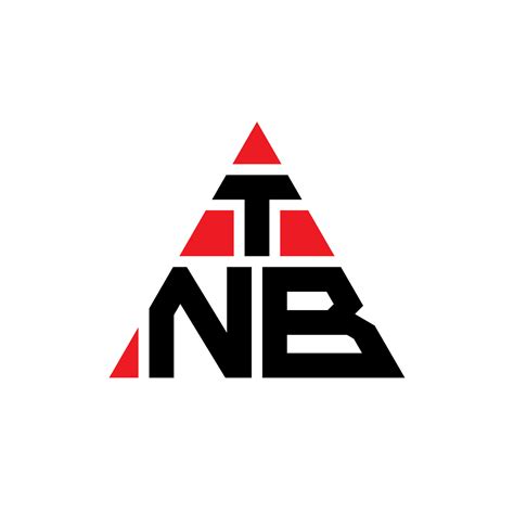 TNB triangle letter logo design with triangle shape. TNB triangle logo design monogram. TNB ...