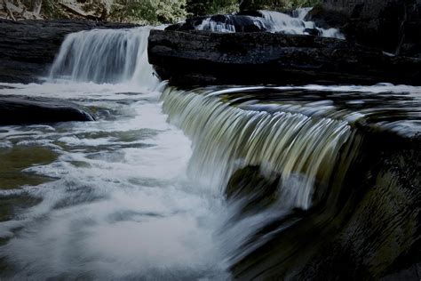 Waterfall in Porcupine Mountains Wilderness State Park Photograph by Tom and Geri Gasiorowski ...