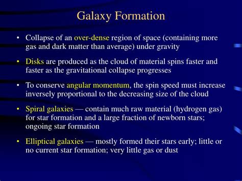 PPT - Galaxy Formation PowerPoint Presentation, free download - ID:3102020