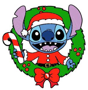 Stitch, Stitch Santa Claus, Stitch Christmas, Lilo Stitch Christmas, Stitch Door Hanger, Stitch ...