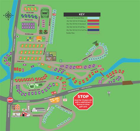 Campground Map – Twin Bridge Campground