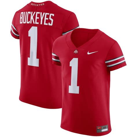 Nike Ohio State Buckeyes Scarlet Elite Authentic On-Field Football Jersey