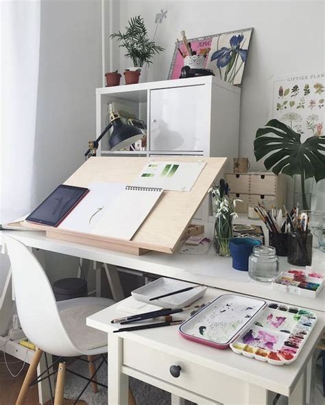 artist table painting desk with storage - Chantay Rooney