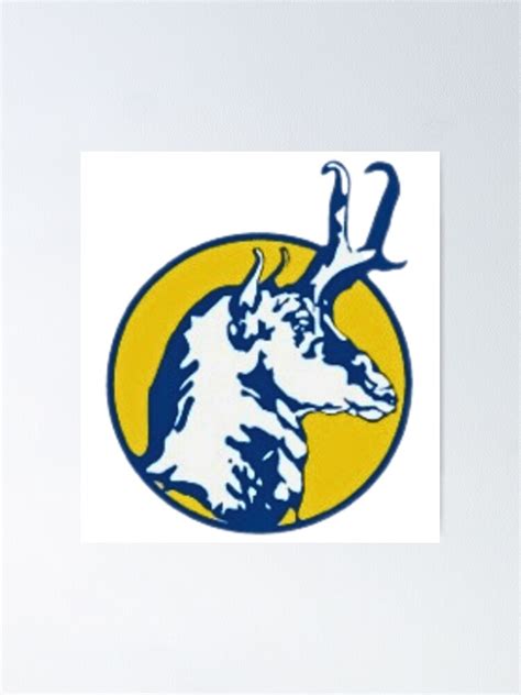 "University Of Lethbridge Pronghorns Retro Logo" Poster for Sale by thebirdbrand | Redbubble