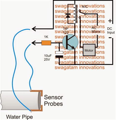 Rain Water Sensor Circuit Diagram