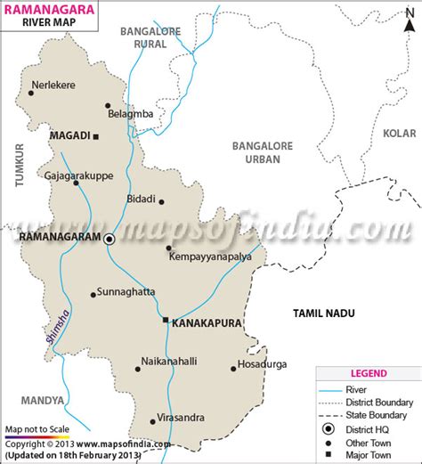 Ramanagara River Map