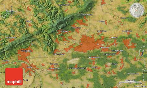 Satellite Map of Idstein